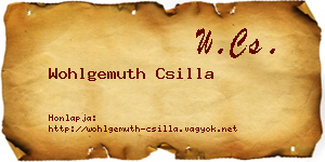 Wohlgemuth Csilla névjegykártya